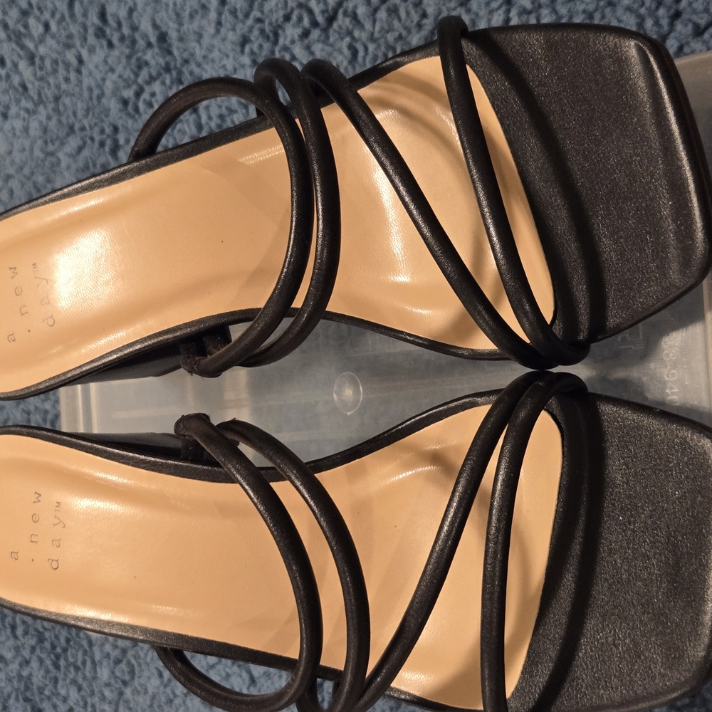 a new day Black Strappy Heels - Picture 4 of 5